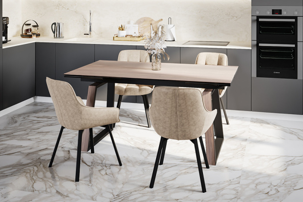 Стул B815-M (B815-m COW LATTE, BK)